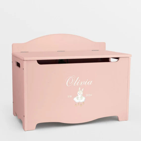 Storage Chest Named Bunny Pink - Dream(Personalised) PRE ORDER