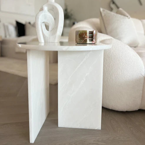 Izzy Royal Jade Marble Side Table
