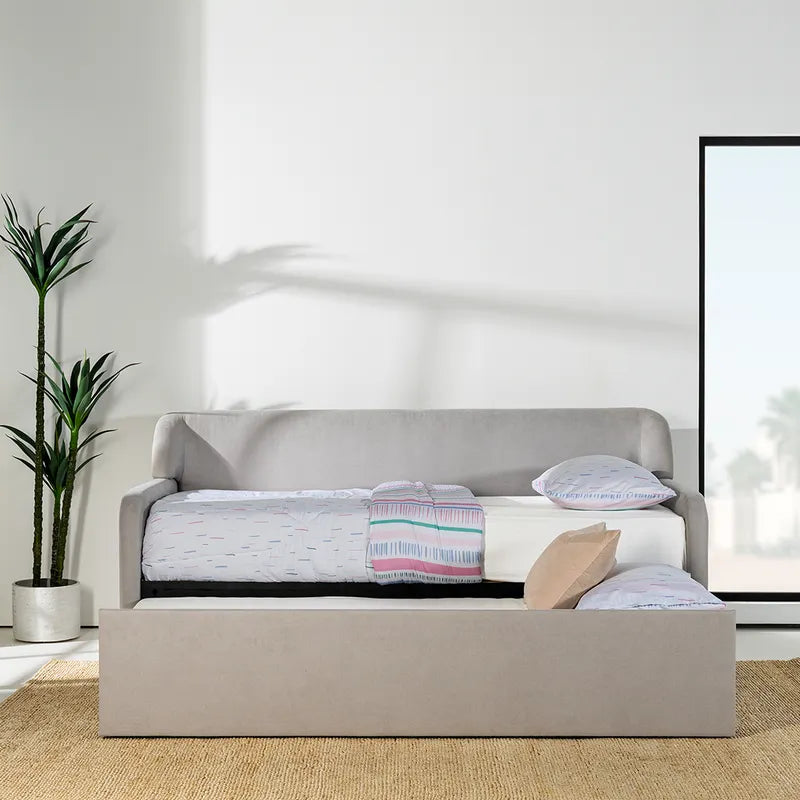 Chicago Single Sofa Bed Ecru