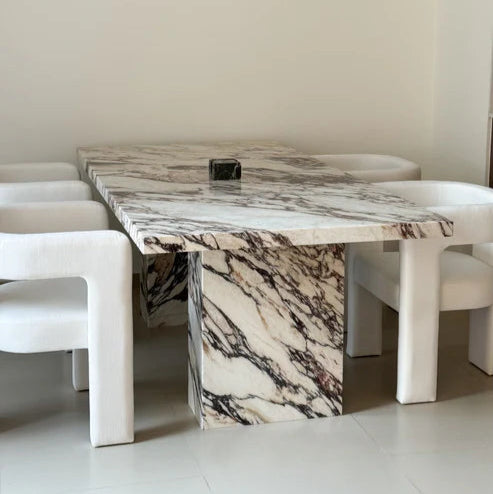 Violet Marble Dining Table