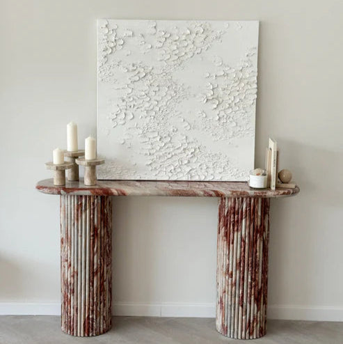 Rosa Marble Console