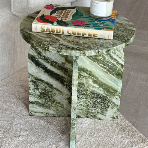 Jenni Green Marble Side Table