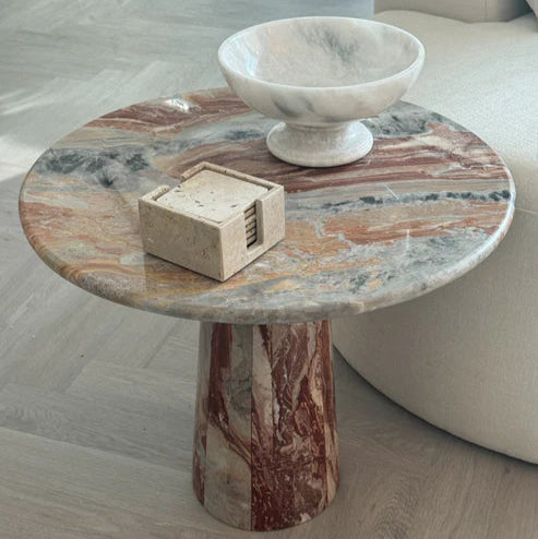 Rosa Marble Side Table