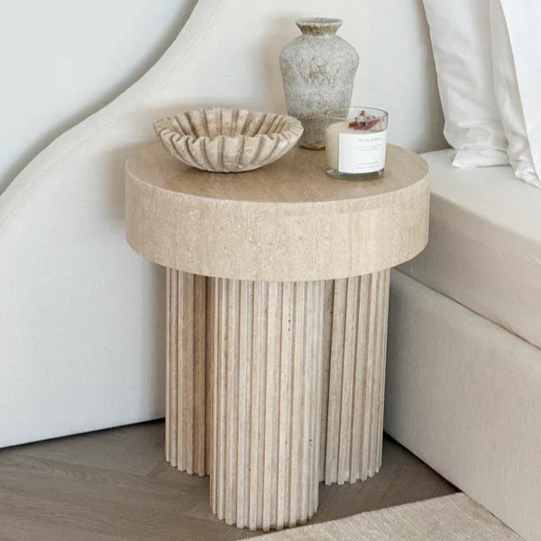 Isabella Round Marble Side Table