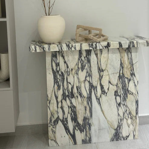 Violet Calacatta Viola Marble Console