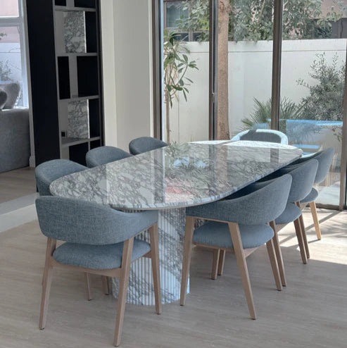 Maysa Dining Arabesto Marble Table
