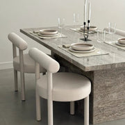 Penelope Travertine Dining Table