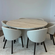 Riva Travertine Dining Table