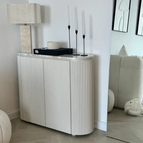 Elise Ajax Gold Marble Cabinet