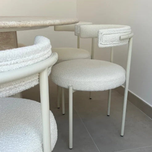 Zander Boucle (Cream) Dining Chair