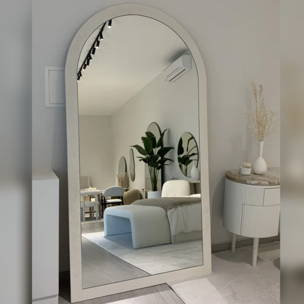 Theo Textured Paint Arch Mirror