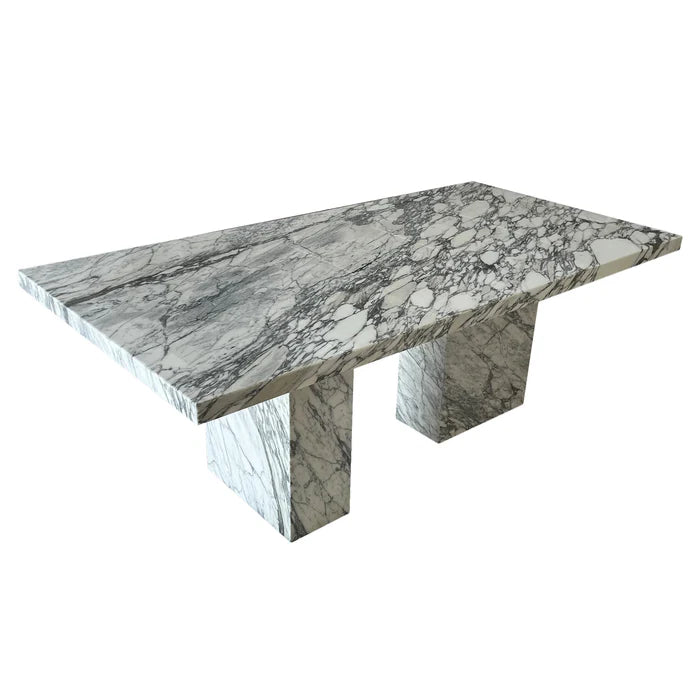 Camila Hand Crafted Italian Arabescato Dining Table