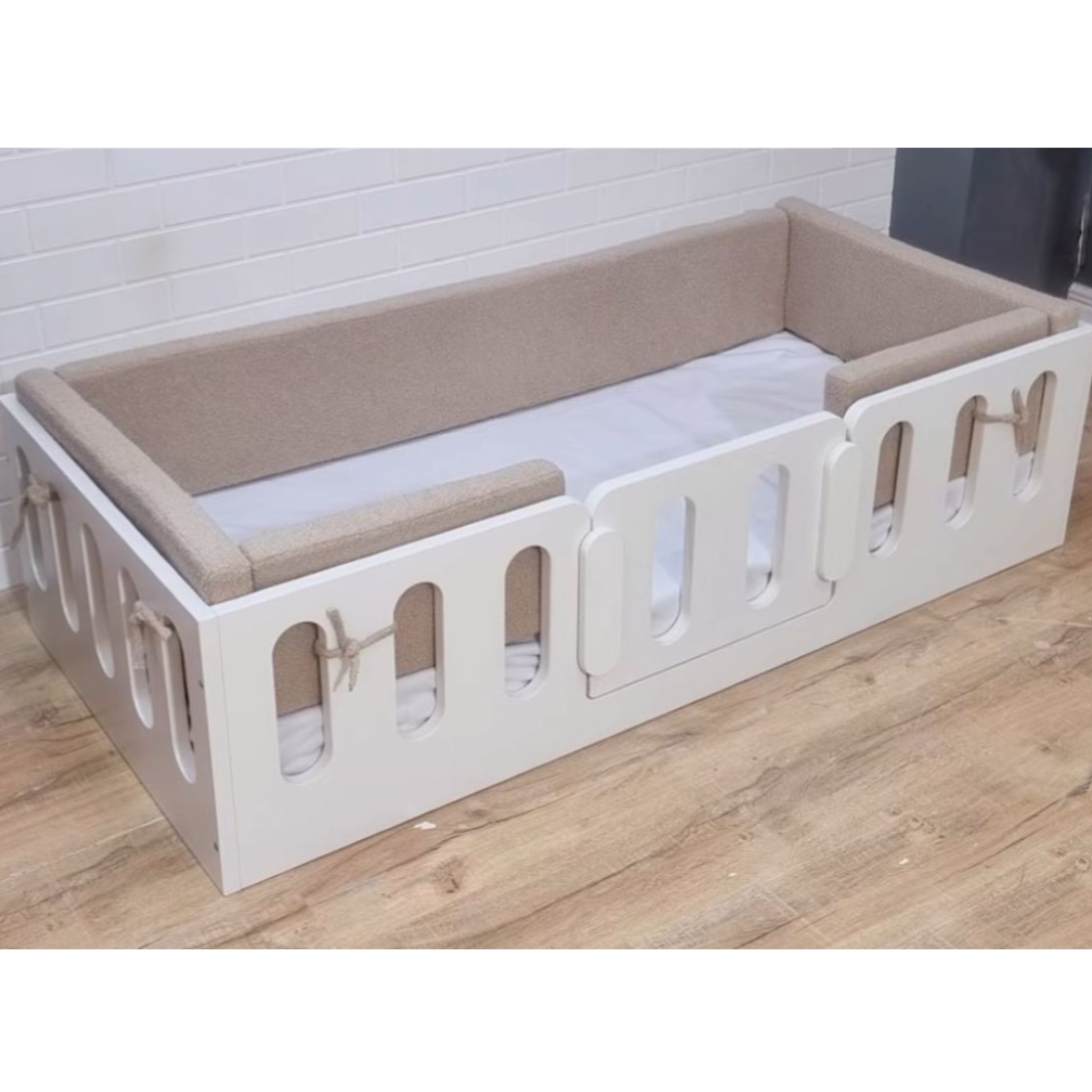 Montessori Toddler Floor Bed White – 90*200 cm