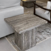 Penelope Travertine Side Table