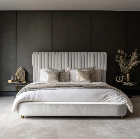 Lark Velvet Bed
