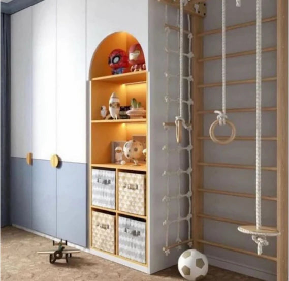 Multi-Functional Kids Wardrobe & Indoor Play Gym Set - PRE ORDER